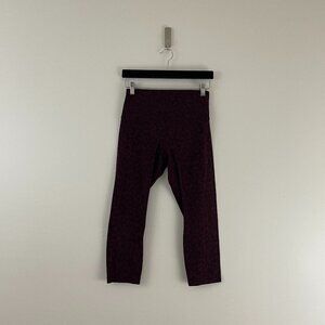 Lululemon Align Crop 21" Leggings in Formation Camo Dark Adobe Size 8